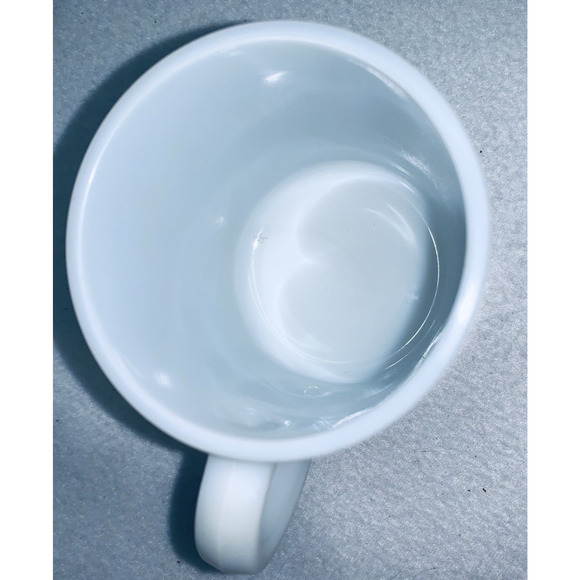 Vtg Hazel Atlas Milk Glass Mug MCM Golden Wheat Design Collectible Condition - Picture 4 of 6